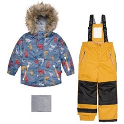Костюм детский для мальчика (куртка+брюки на лямках+манишка) . Deux par Deux (Канада)